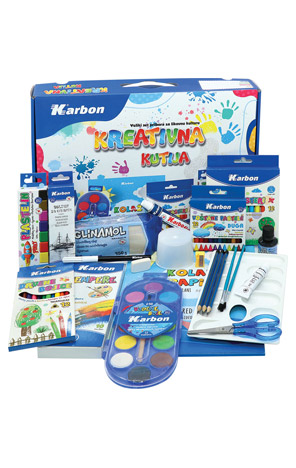 Set za likovni odgoj kutija Karbon