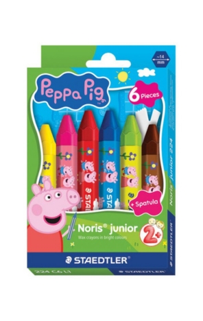 Boje voštane 6 boja jumbo Noris Junior Peppa Pig Staedtler